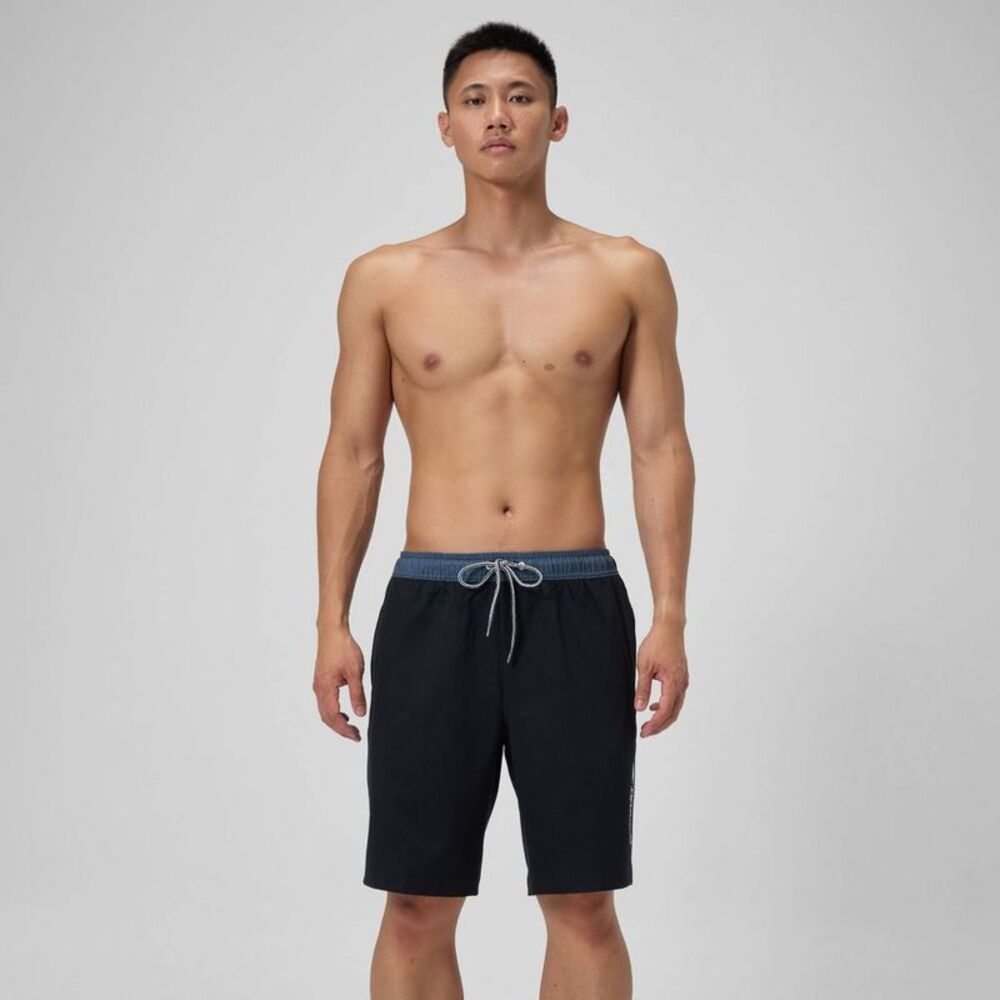 Men's 9" Speedo Marina Swim Shorts - Black M